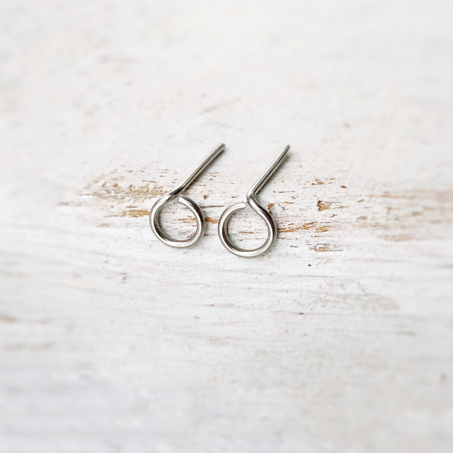 Circle Studs, Stainless Steel