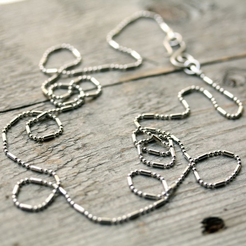 Necklace Chain with Handmade Clasp, Stainless Steel Custom length