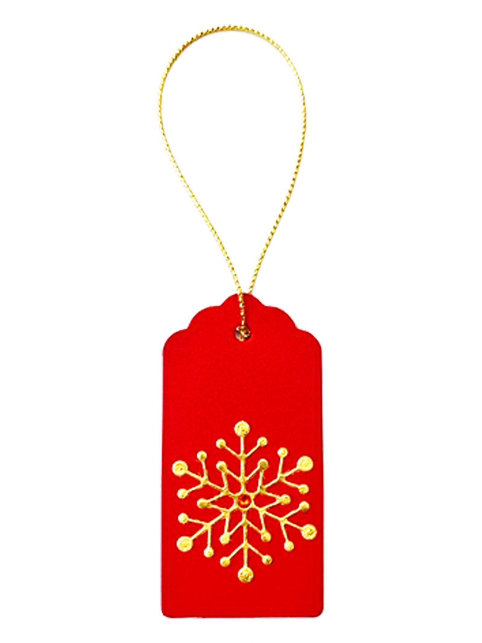 Christmas Gold Snowflake Tag | Bundle of 10