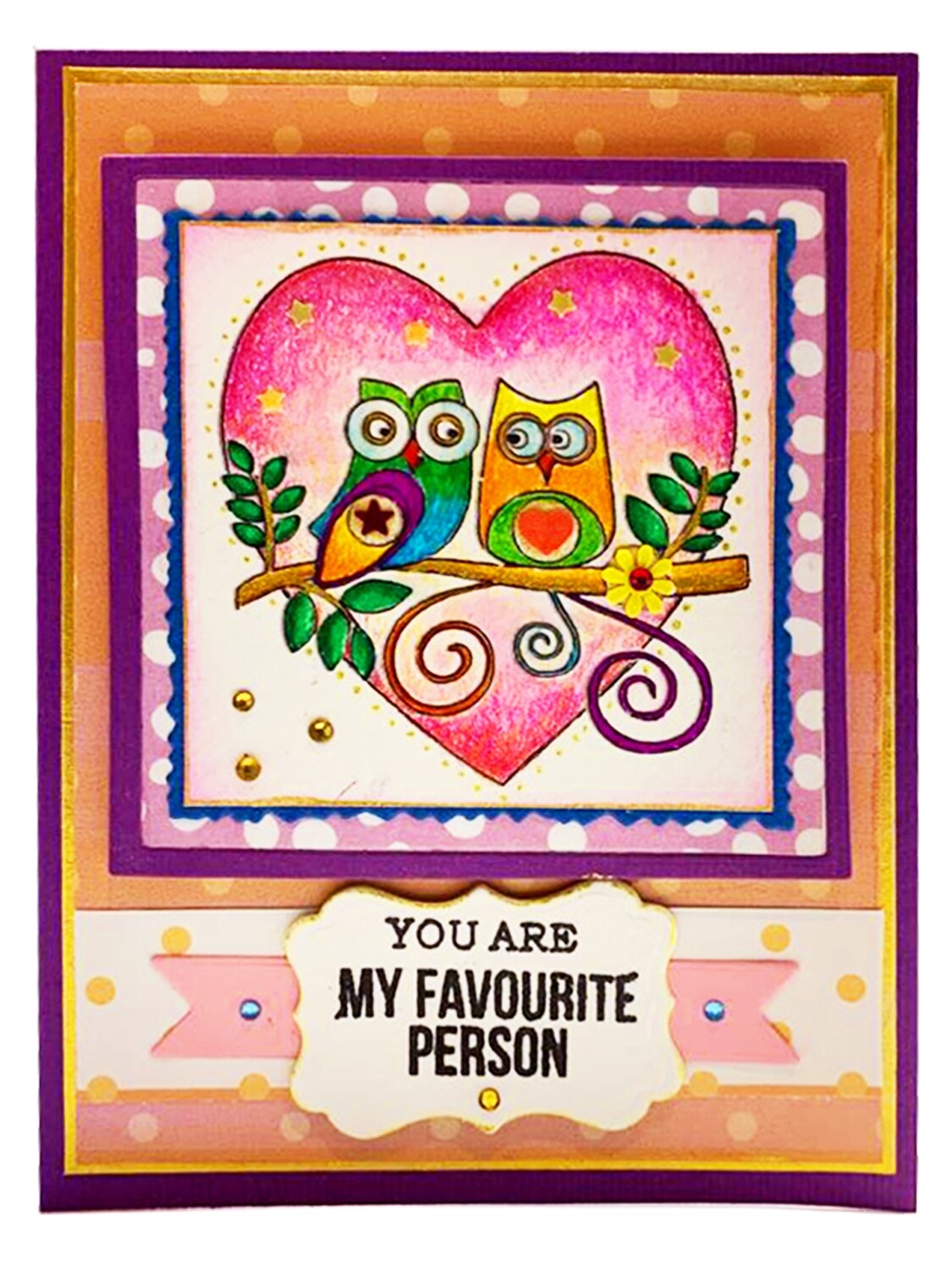 Love Card The Heart of Owls