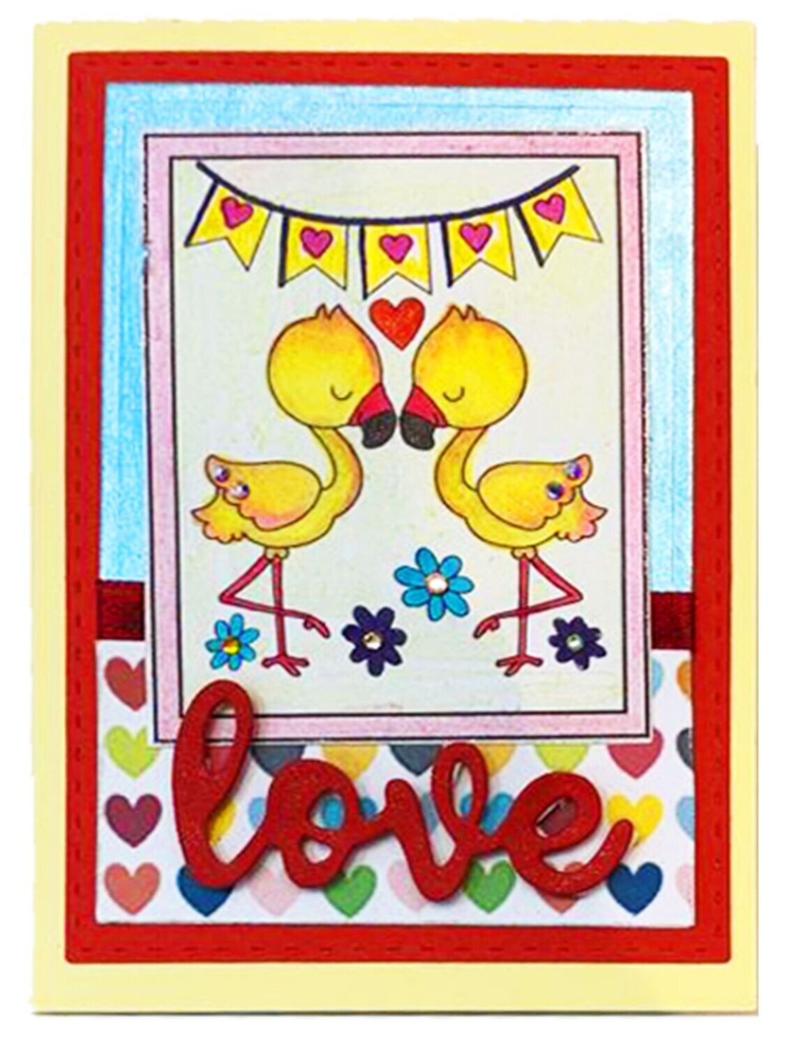 Flamingo love