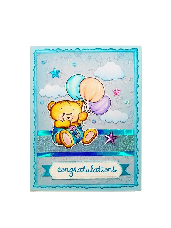 Congratulations Baby Bear Blue
