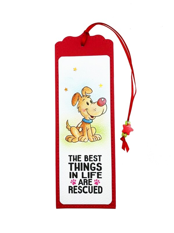 Bookmark Puppy Red