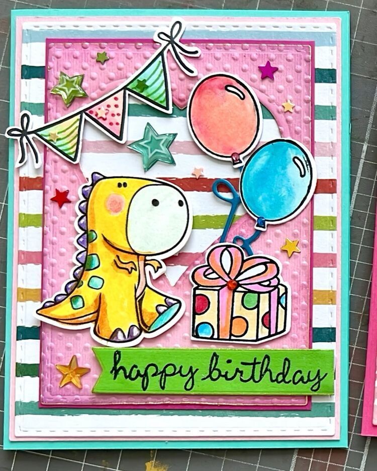 Birthday Greeting Card Dinosaur