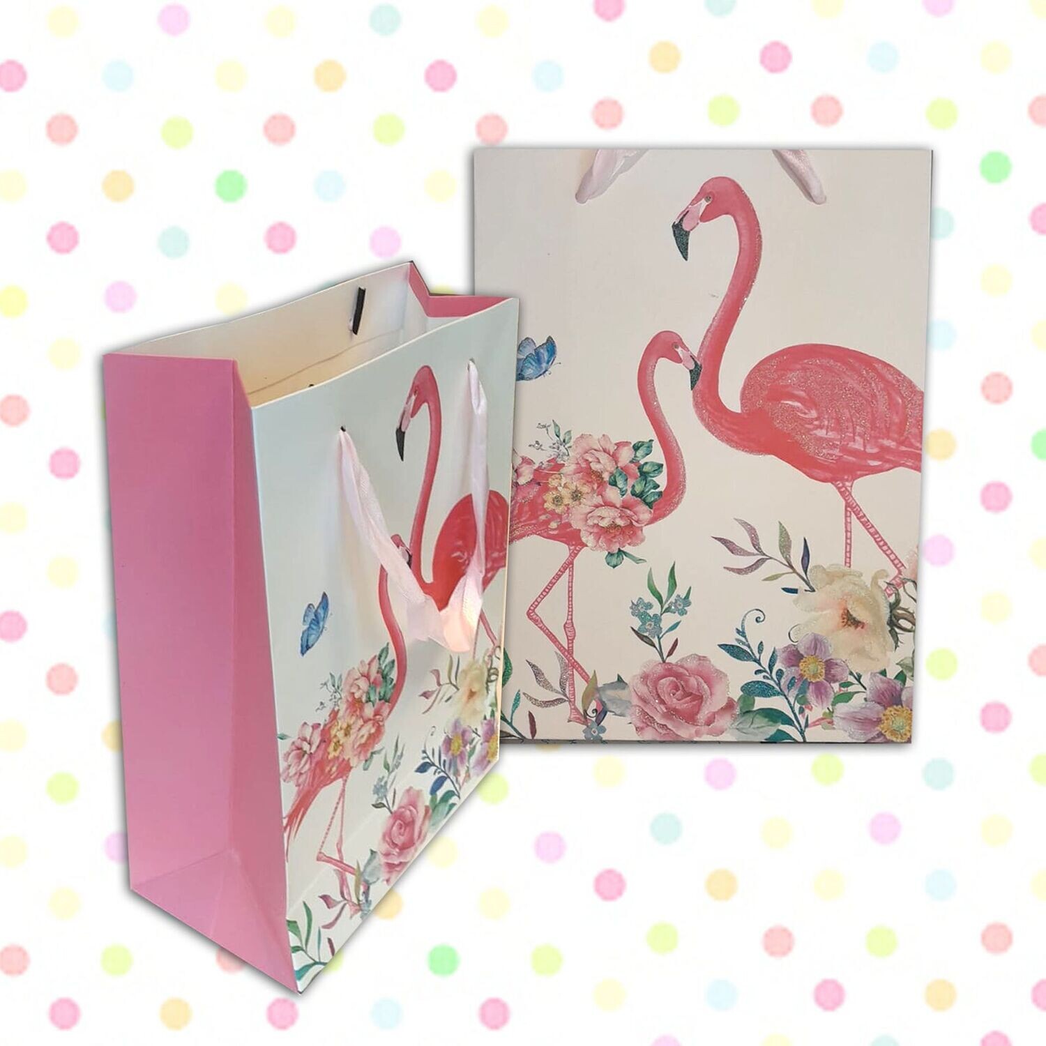 Gift Paper Bag Flamingo