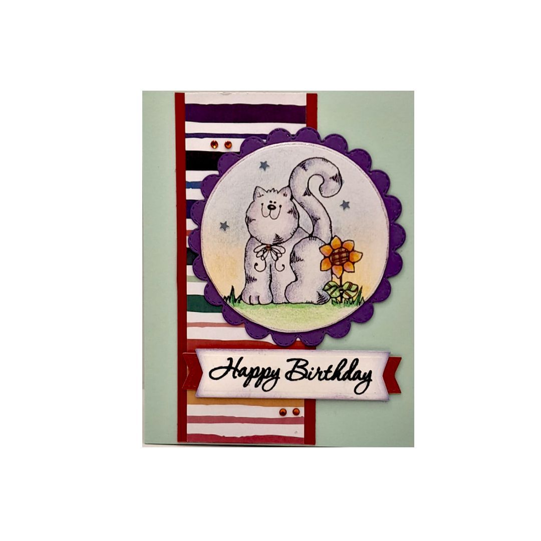 Happy Birthday Cat Flower