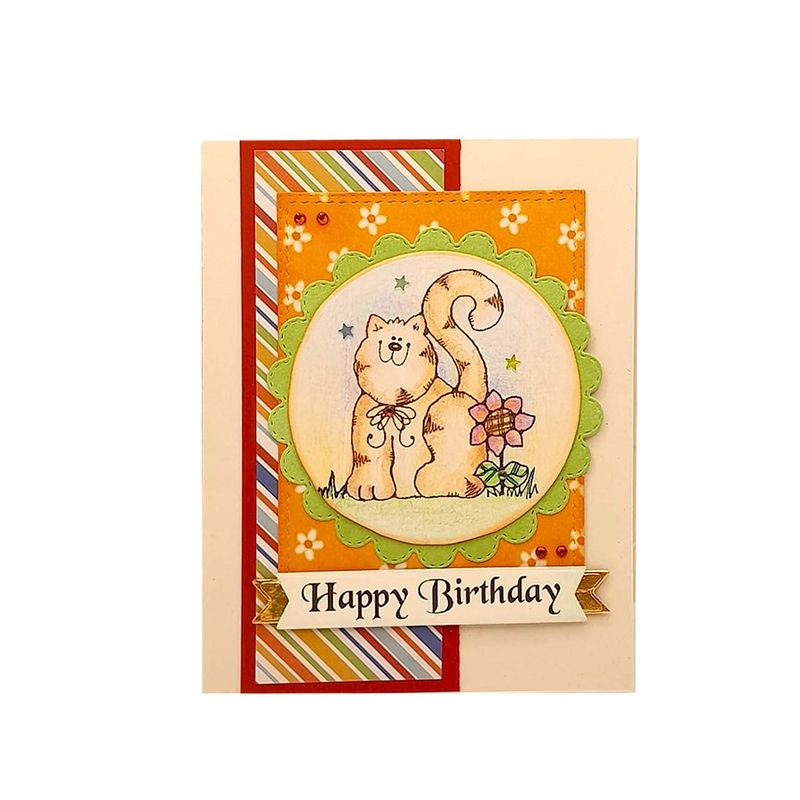 Happy Birthday Cat Flower