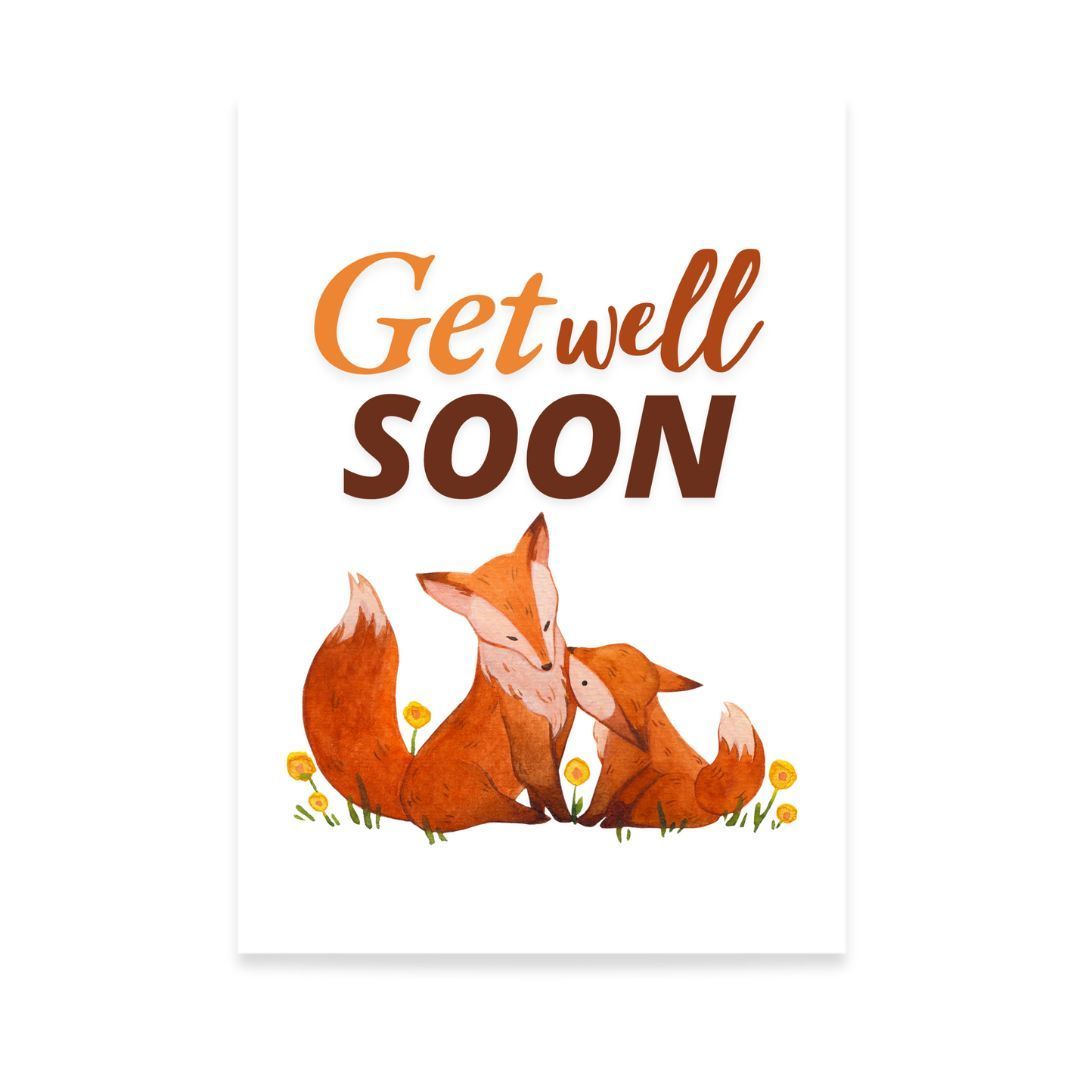 Get Well Soon Customizable Card Print, DESIGN: 1