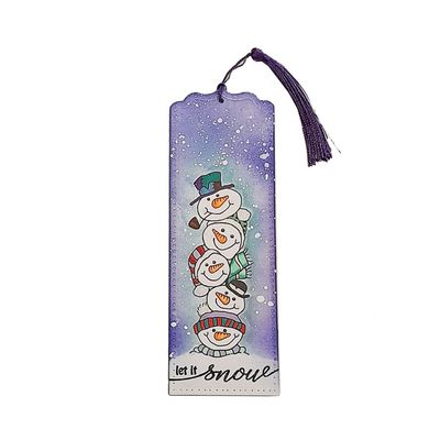 Christmas Bookmark Snowman Christmas Bookmark Snowman