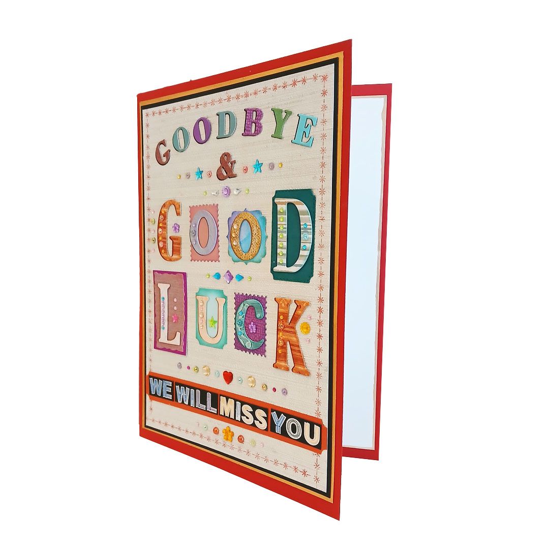 Good Bye and Good Luck We Will Miss You A4  size