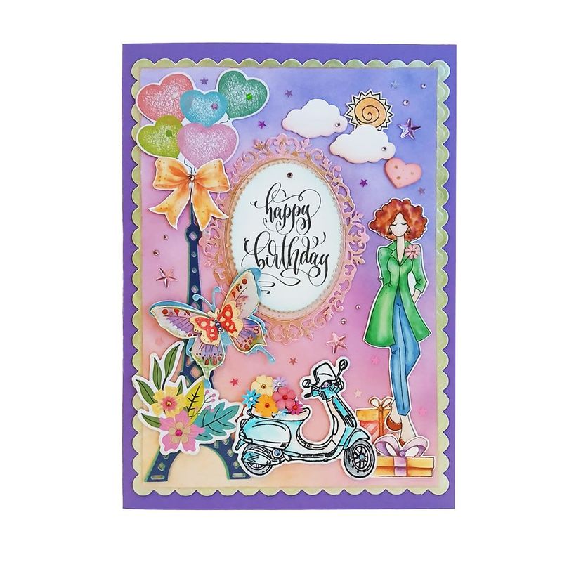 Happy Birthday Paris Butterfly Girl