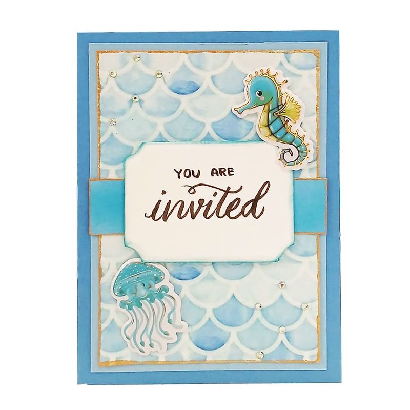 Invitation Card Seahorse