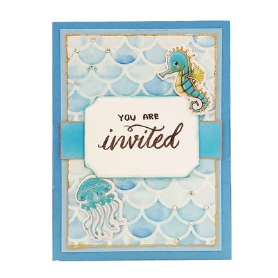 Invitation Card Seahorse