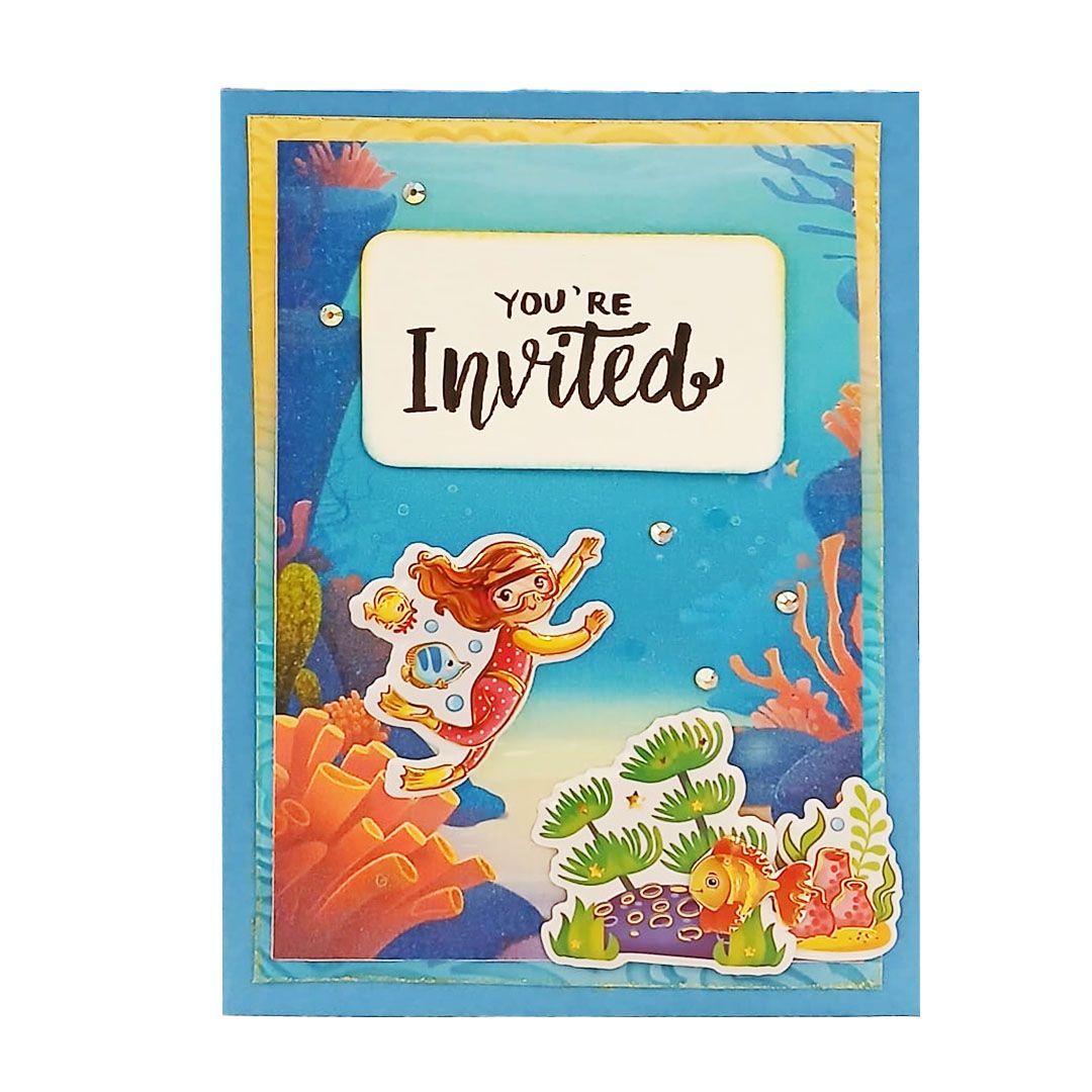 Invitation Card Underwater