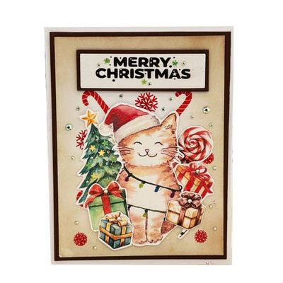 CUTE CAT-CHRISTMAS CARD