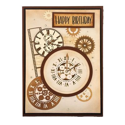 Vintage Clock- Happy Birthday Vintage Clock- Happy Birthday