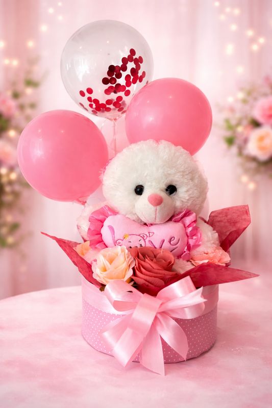 Cute Teddy with Love