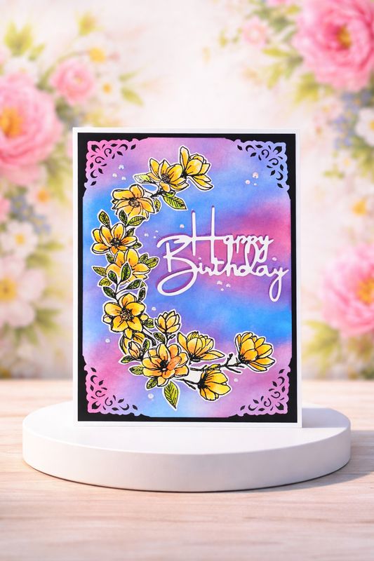 Happy Birthday-Floral