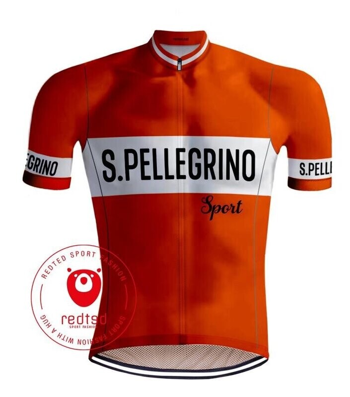 RETRO WIELERSHIRT SAN PELLEGRINO ORANJE - REDTED