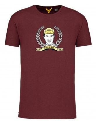 T-Shirt Dirk De Wolf eerbetoon Bordeaux