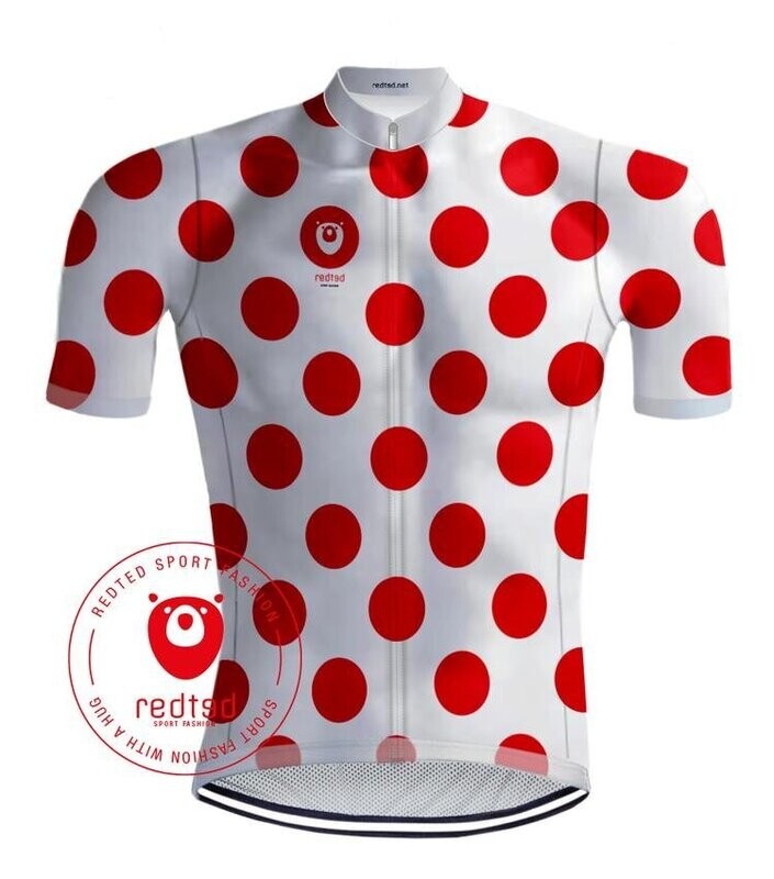 RETRO WIELERSHIRT BOLLETJES TRUI TOUR DE FRANCE