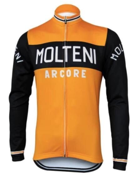 RETRO WIELERSHIRT WINTER MOLTENI ORANJE