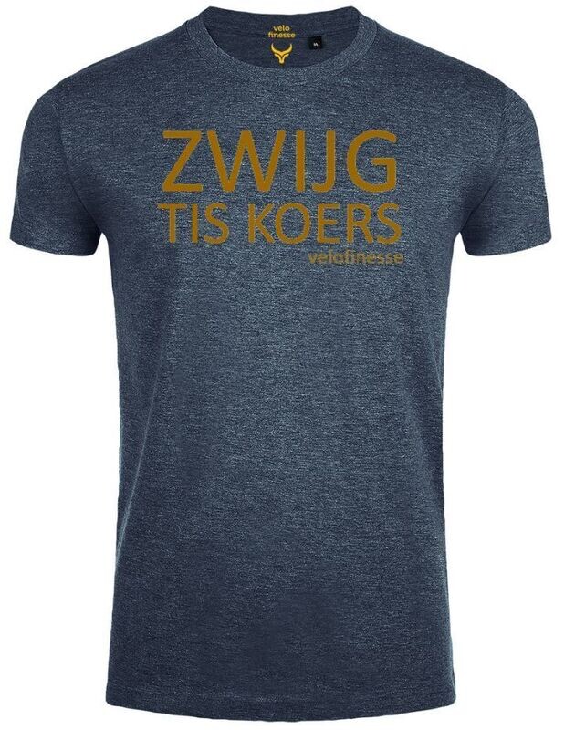 T-Shirt "ZWIJG TIS KOERS" Navy Oxblood