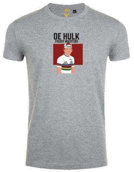 T-Shirt Freddy "DE HULK" Maertens - Grijs (Kleine print)
