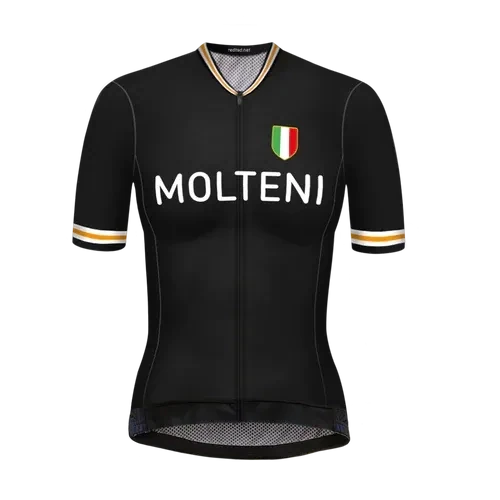 RETRO DAMES WIELERSHIRT MOLTENI ZWART