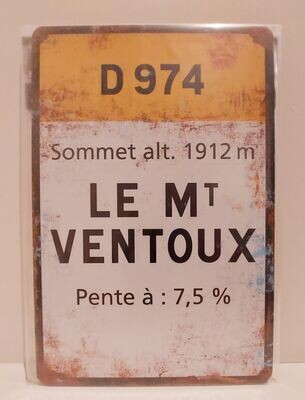 Vintage stijl fietsbord - Mont Ventoux