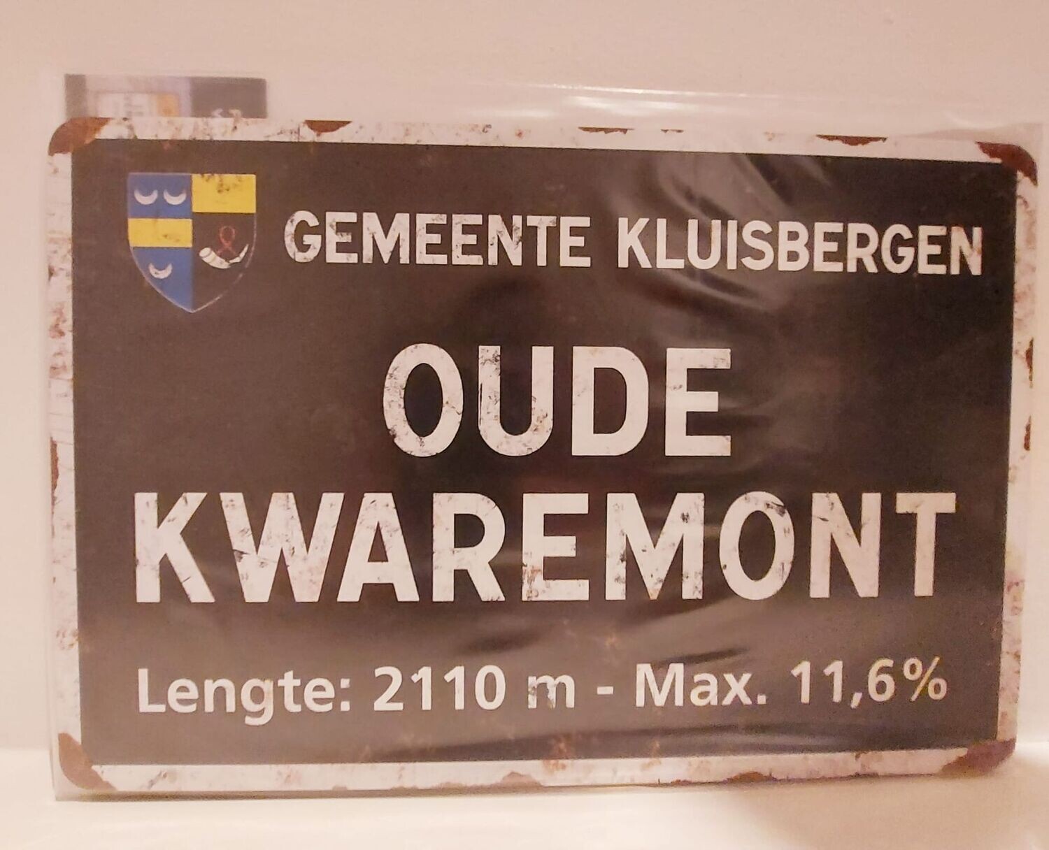 Vintage stijl fietsbord -Kwaremont