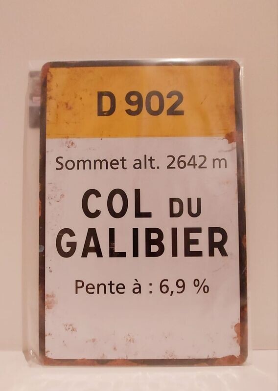 Vintage stijl fietsbord - Galibier