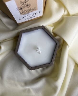 Geometric Concrete Candle