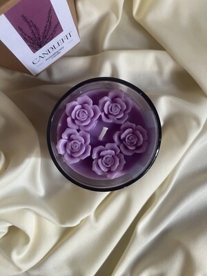 Floral Glass Candles
