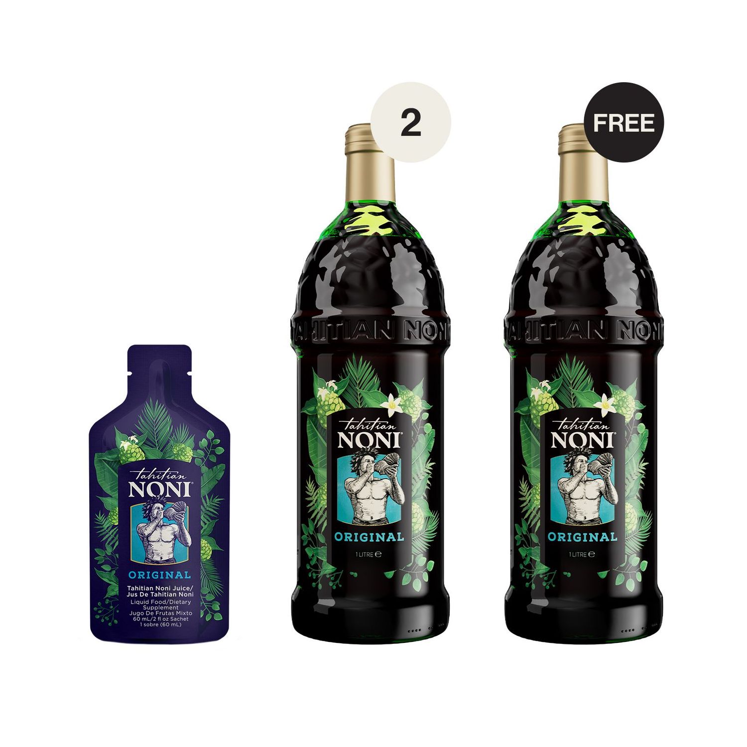 Pack Tahitian Noni® On-The-Go (+1 Botella GRATIS) Pack Tahitian Noni® On-The-Go (+1 Botella GRATIS)