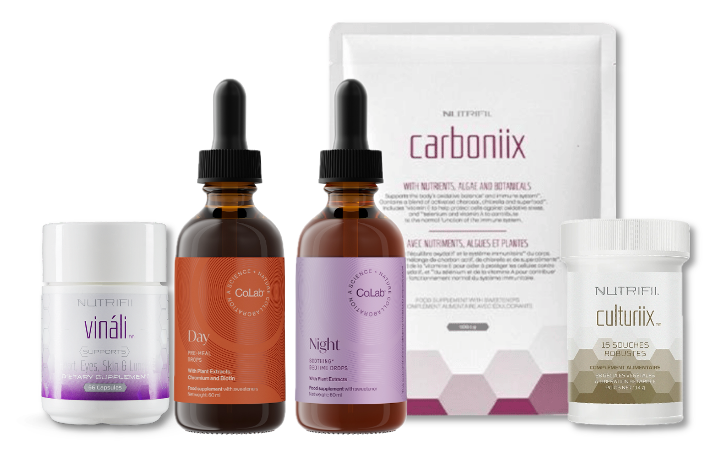 DAY & NIGHT + CARBONIIX + VINALI + CULTURIIX (guide offert + recettes)
