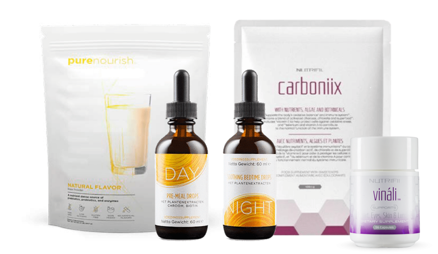 DAY & NIGHT + CARBONIIX + PURENOURISH + VINALI (guide offert + recettes)