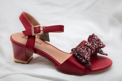 RED SANDAL WITH BOW