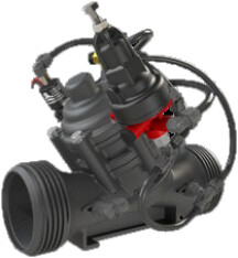 Válvula hidráulica Bermad S100 de doble cámara reductora de presión 3 vías con solenoide 24V AC