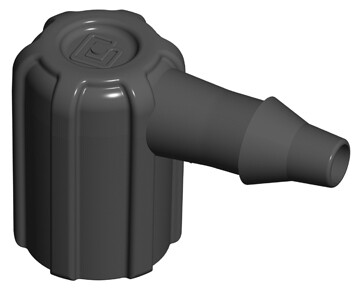 Adaptador para gotero 1 salida en codo Rivulis