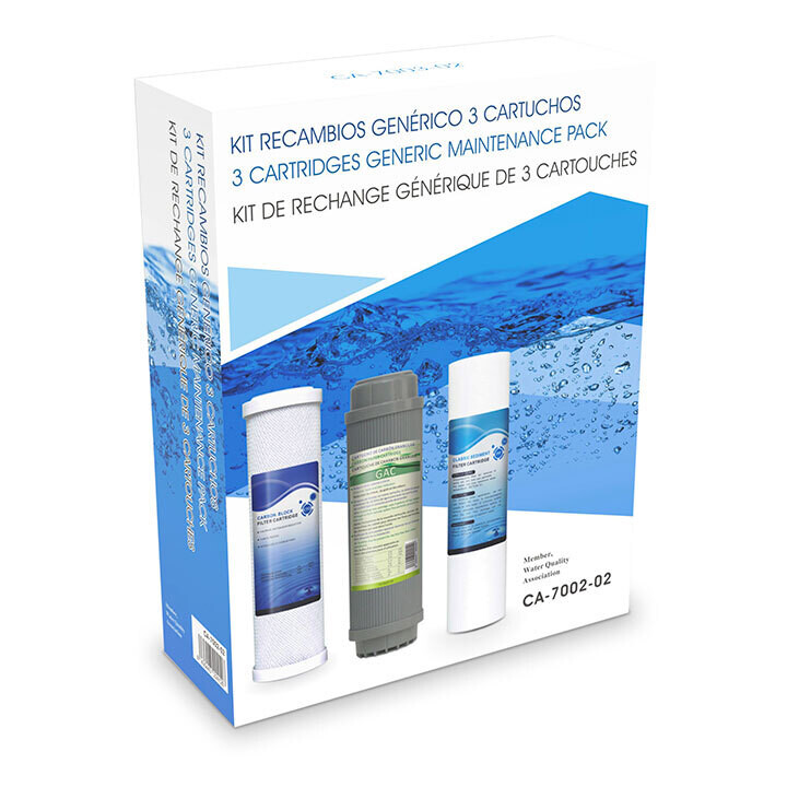 Kit de recambio cartuchos ósmosis inversa doméstica Hidro Water Alba