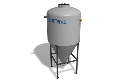 Decantador de lodos troncocónico cerrado Biotanks DLTC Decantador de lodos troncocónico cerrado Biotanks DLTC