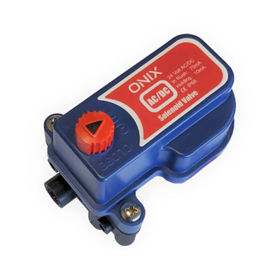 Solenoide para larga distancia para riego ONIX con base plástica 3 vías