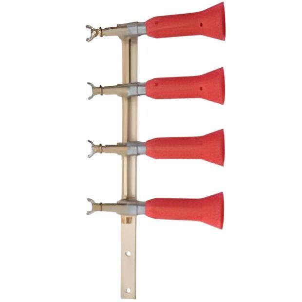 Columna pulverizadora 4 salidas de latón Sirfran con pulverizadores regulables turbo