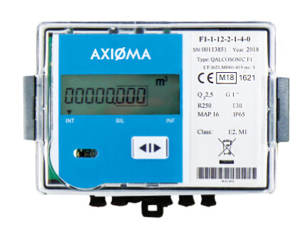 Contador de agua inteligente por ultrasonidos Axioma Qalcosonic F1 MID R250