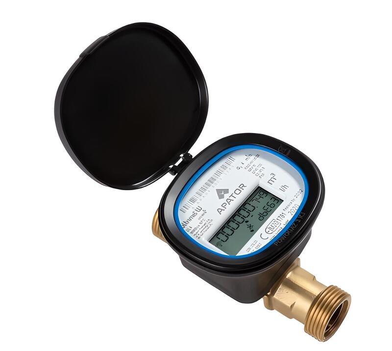Contador de agua inteligente por ultrasonidos Apator Ultrimis de latón R800