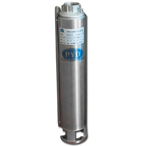 Hidráulica de bomba sumergible para pozo inoxidable 4" Proindecsa 4ST2 0,9-3,0 M3/H