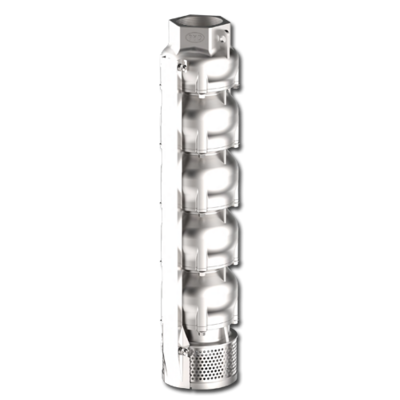 Hidráulica de bomba semiaxial sumergible para pozo inoxidable 6" Proindecsa IX654 36-72 M3/H