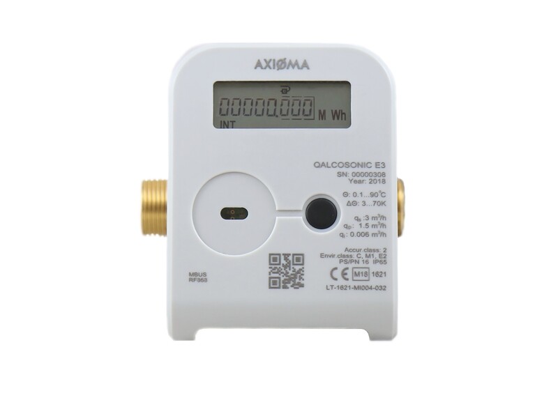 Contador de energía inteligente por ultrasonidos Axioma Qalcosonic E3 WBUS Y MBUS