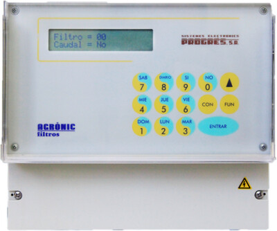 Programador Agronic Filtros para manejar 6 filtros de riego